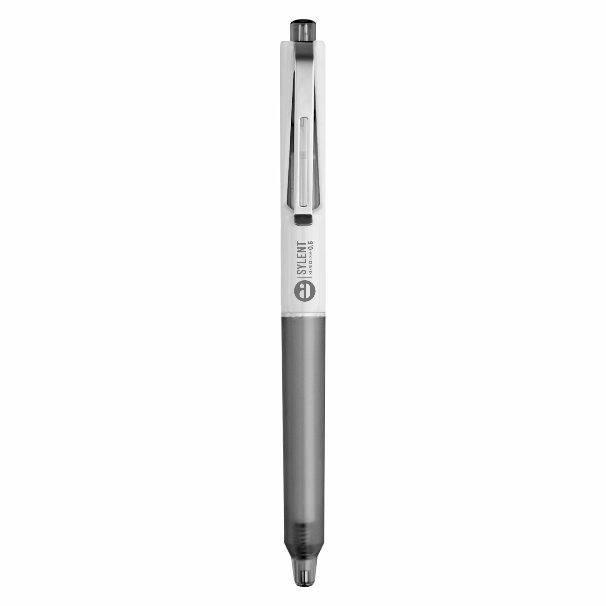 Anupam Sylent Roller Gelschreiber 0,5 mm, wasserfest, glatt, schnell trocknend, dunkle Tinte, bequemer Griff, Prüfungs- & Bürostift, schwarze Tinte, nachfüllbar (Schwarz, 6 Stück)
