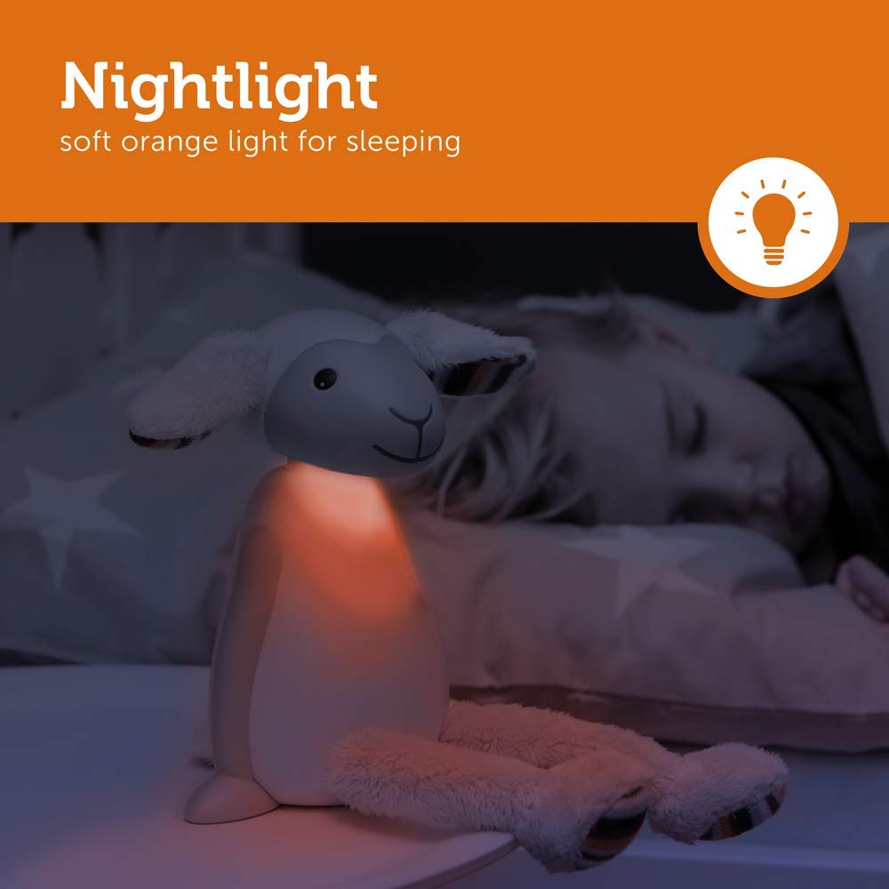 ZAZU - FIN Le Schaf Nachttischlampe und Nachtlicht – Freund ideal zum Lesen am Abend (grau)