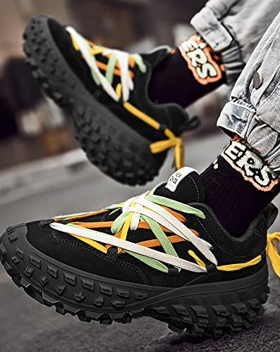 Niepce Inc Streetwear Men's Fashion Sneakers with Design (Black2, us_Footwear_Size_System, Adult, Men, Numeric, Medium, Numeric_10_Point_5) | Image 2