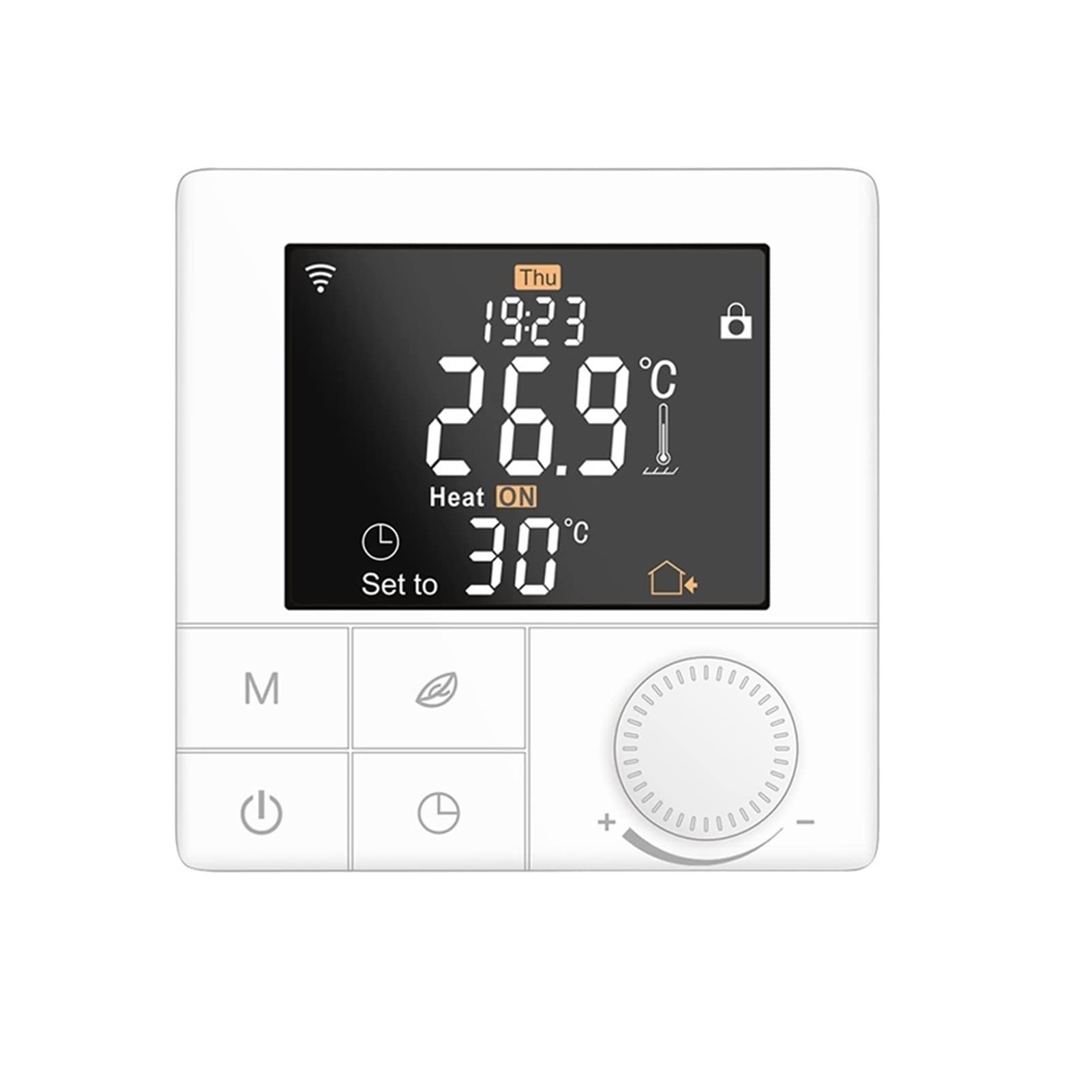 Cyfrowy higrometr termometr wewnętrzny Tuya Smart WiFi Termostat temperatury Ciepły sterownik ogrzewania podłogowego Alexa Voice Digital Programboiler Termoregulator Z wyświetlaczem LCD(TR8B-WIFI-EP)