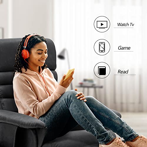 Mcombo Recliner With Ottoman, Reclining Chair With Massage, 360 Swivel Living Room Chair Faux Leather, 7902 (Dark Grey) #TOP7