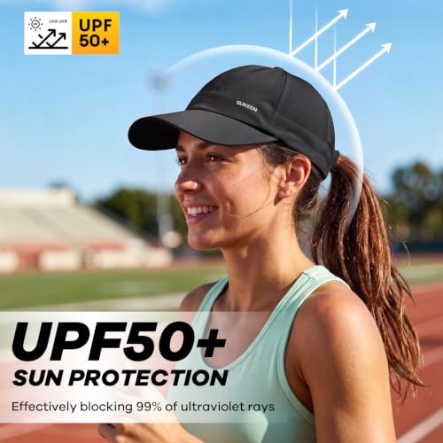 Image of Sukeen Lightweight Running Hat for Women Sports Baseball Cap Unstructured | Quick Dry, Adjustable, Breathable, Comfortable, Absorb Sweat, UPF50+, Packable for Hiking, Tennis, Golf, Workout, Gym, Outing