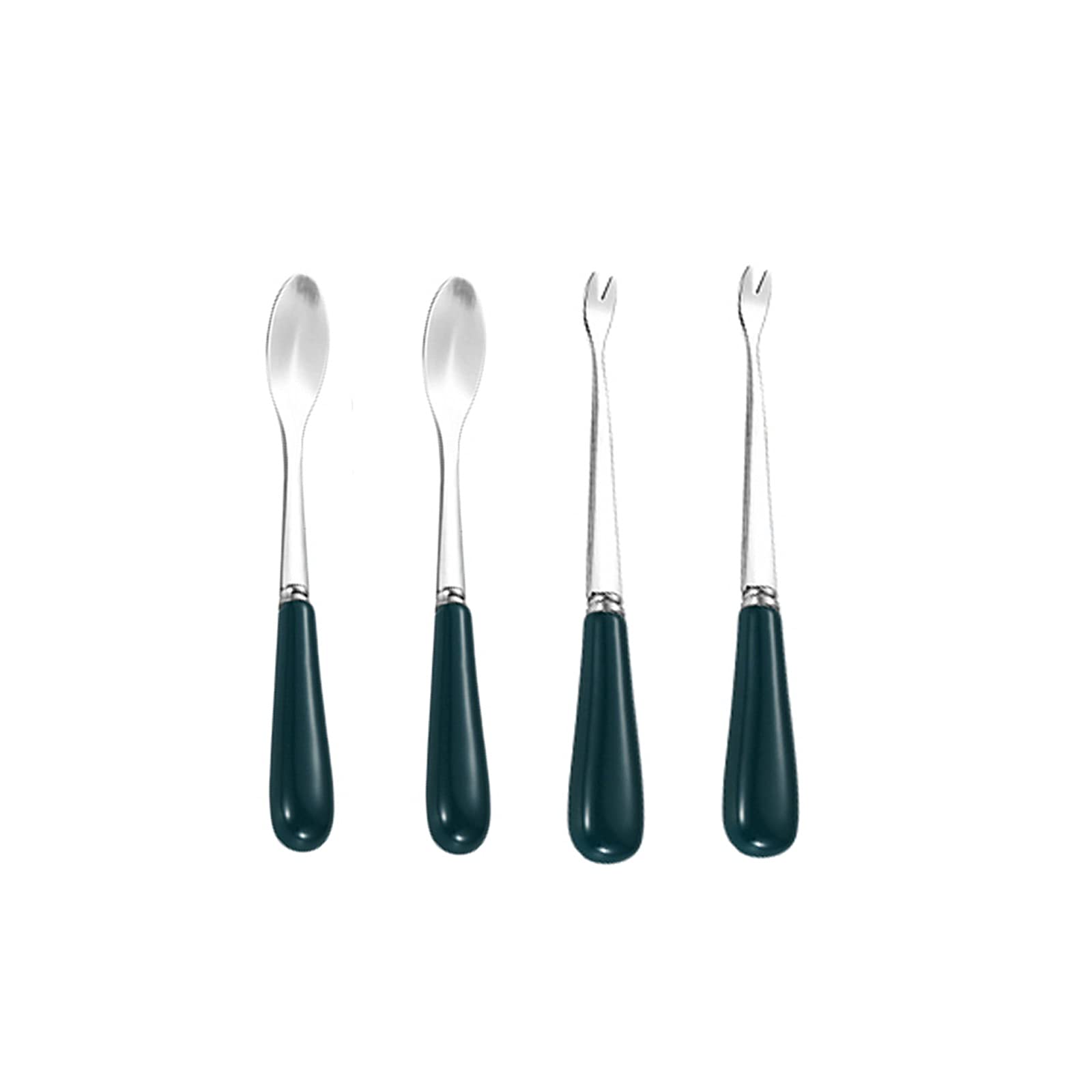 Set di Strumenti per Frutti di Mare Set a forche di pesce multifunzione e set di pickaxe comprende 2 forchette di pesce e 2 raccolti di pesce anche come cucchiaio e forchetta da dessert Strumenti di G