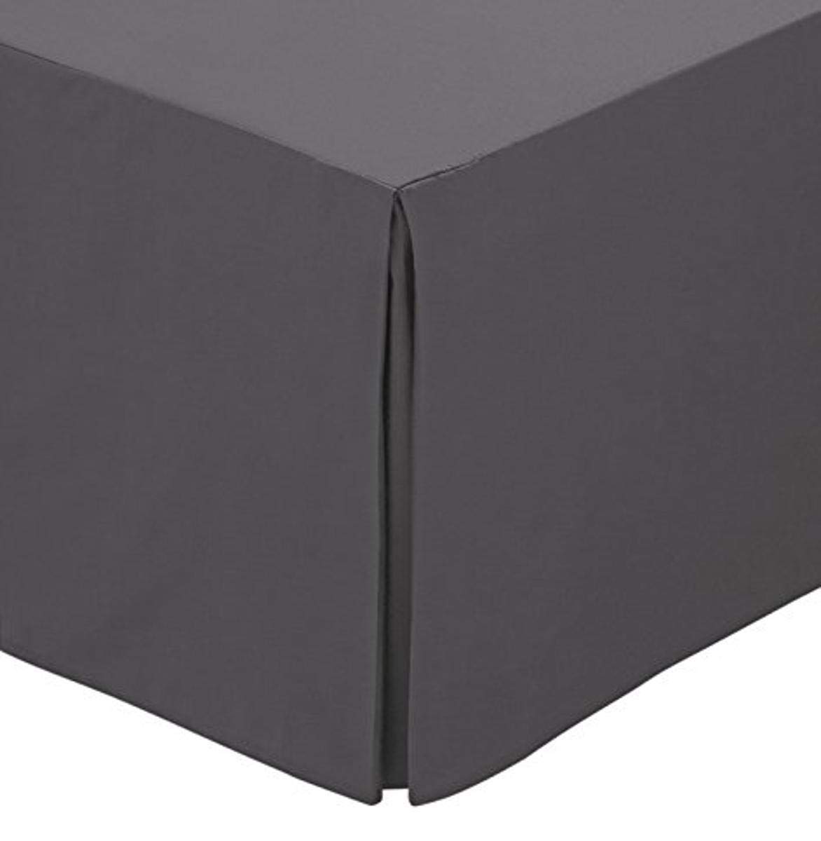 Helena Springfield 'Plain Dye' 180TC Valance in Charcoal | Size: King
