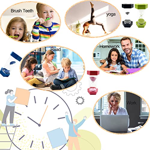 Dream HorseX Sand Timer, Hourglass Timer Set, Color Timers, , Time Management Assistant, 3 Minute, 5, 20, and 30 Minutes - Image 2