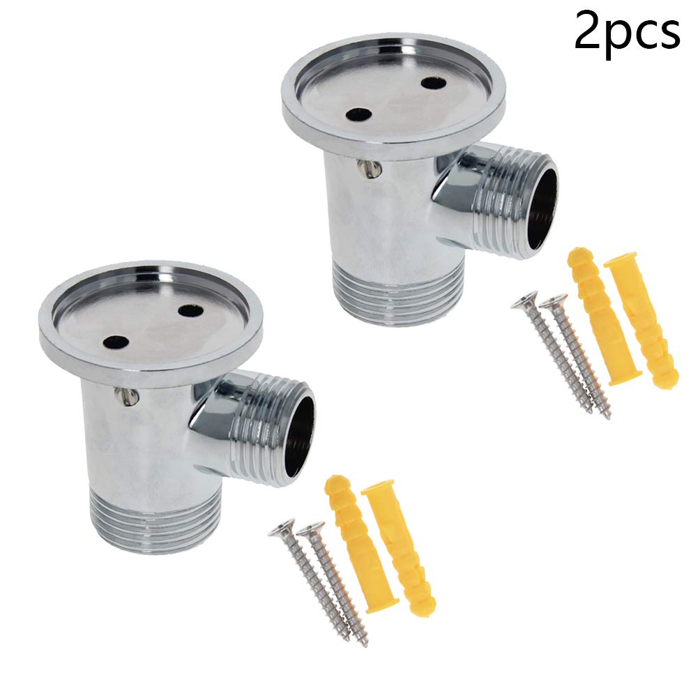 Générique douchetteKit d'installation de Robinet Mural en Laiton, 2 pièces, pour système de Douche de Salle de Bains à Filetage G3/4, Adaptateur de Robinet, placage chromé