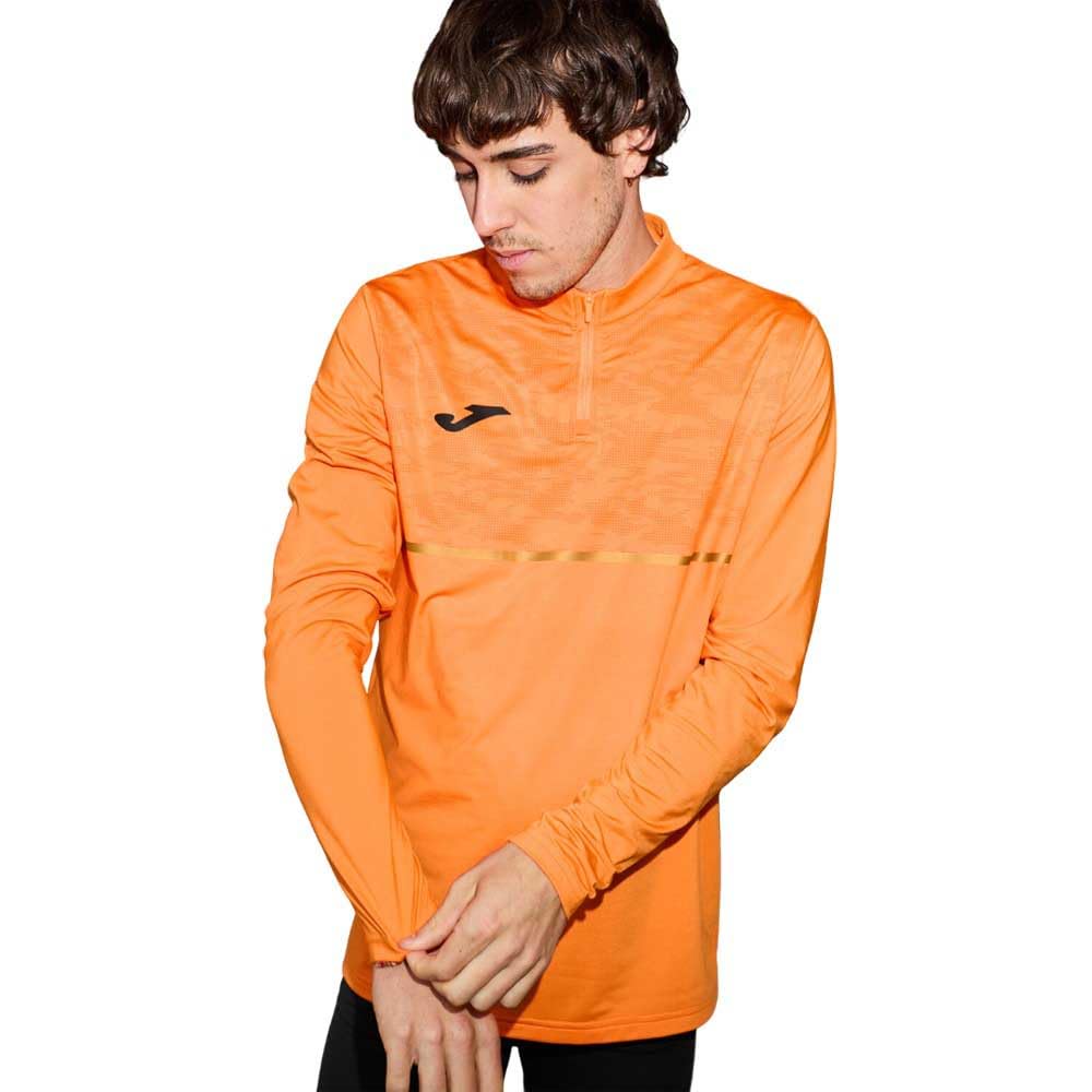 Joma Boys' Half-Zip Running Sweatshirt, 4XS-2XS, Sports Shirt with Thermal Lining for School and Training, Record III