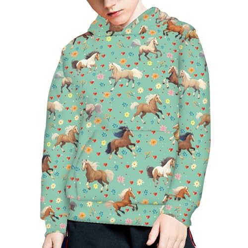 WELLFLYHOM Unisex Kids Teens Sweatshirts Youth Girls Boys Hoodies and Sweaters Hooded Pullover Tops Age 6-164