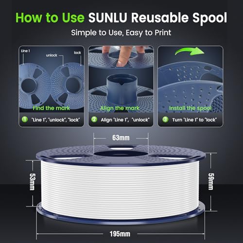 Image of SUNLU PLA 3D Printer Filament PLA Filament 1.75mm, Neatly Wound 3D Printing Filament 1.75mm, Dimensional Accuracy + /- 0.02 mm, Fit Most FDM 3D Printers, 1kg Spool (2.2lbs). (Brown)