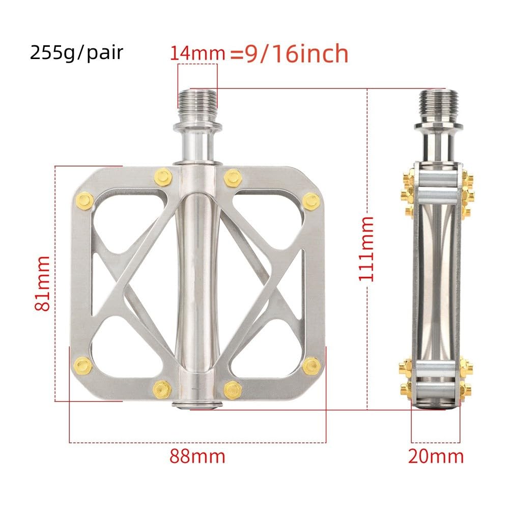 Fahrradpedale Titanachse Titanrahmen MTB Rennrad 9/16 Zoll Pedale für Brompton Pedale Schnellspanner Ultraleicht