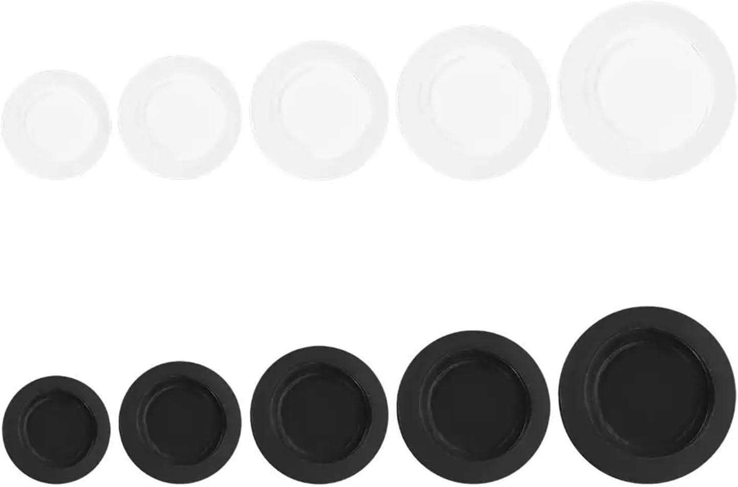 Piggy Bank Stopper 50pcs Rubber Plugs Covers Saving Boxes Coin Containers Piggy Bank Money Box(Black)