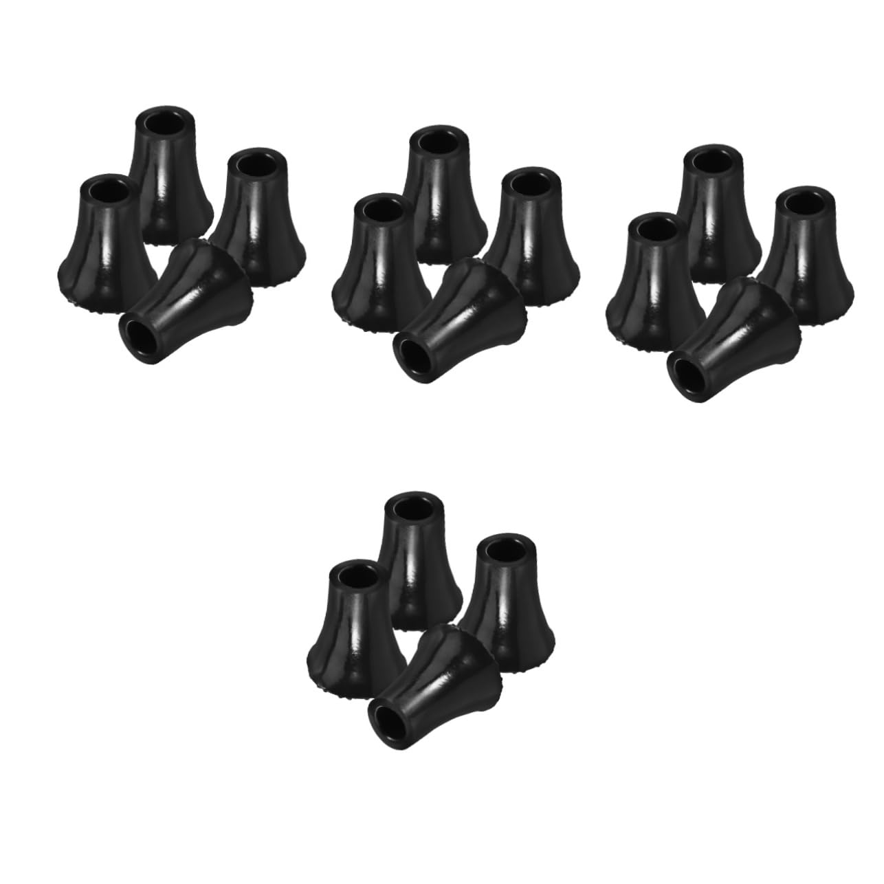 Didiseaon 4 Juegos Almohadillas Para Muletas Bastón Puntas De Muleta Punta De Caña Cubiertas De Pie De Caña Puntas De Plástico Para Bastón Almohadillas Para Muletas Extremos De 4 Uds * 4