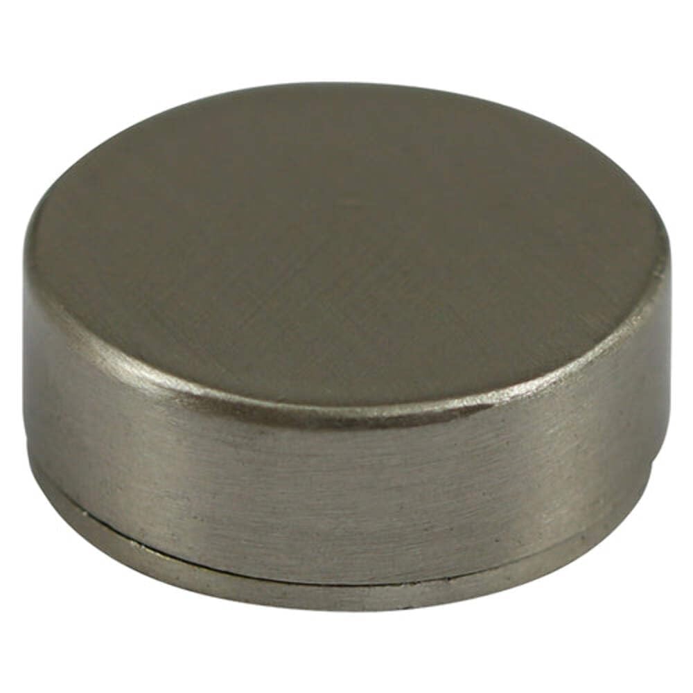 Timco Threaded Screw Caps Solid Brass Satin Nickel - 12Mm