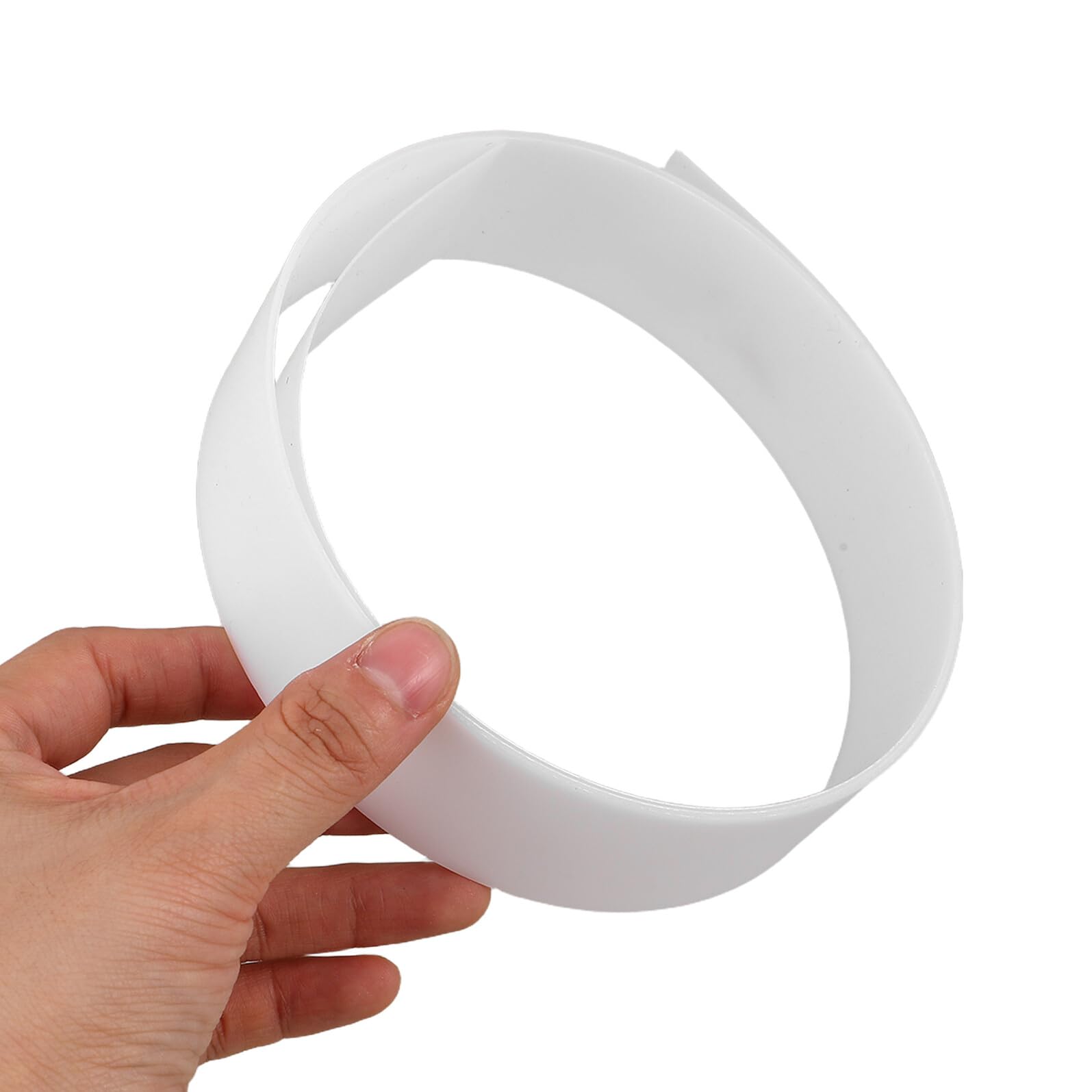 TOPBATHY Flexibler LED Streifen Diffusor aus Acryl 122x3,5cm Milchig Weiß Biegsam mit Selbstklebender Rückseite Lichtstreifen Diffusor für Deckenleuchten im Büro und Zuhause