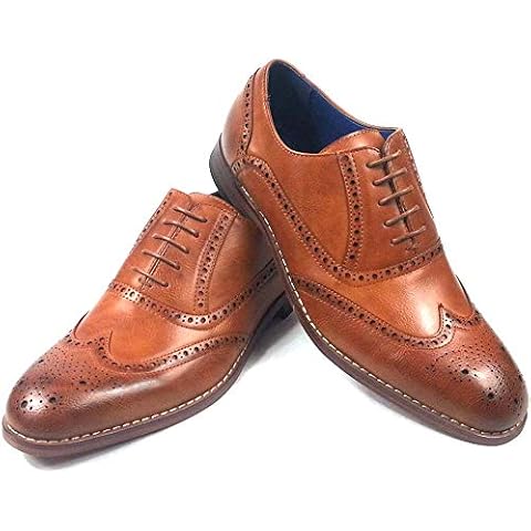 Mens Brogue Soft Lining Shoes Black & Brown Sizes UK 6 7 8 9 10 11 (8 UK, Brown) Cover