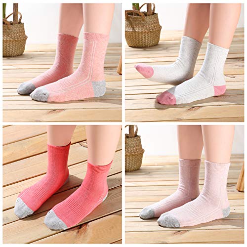 Kids Boys Girls Cotton Athletic Crew Socks3