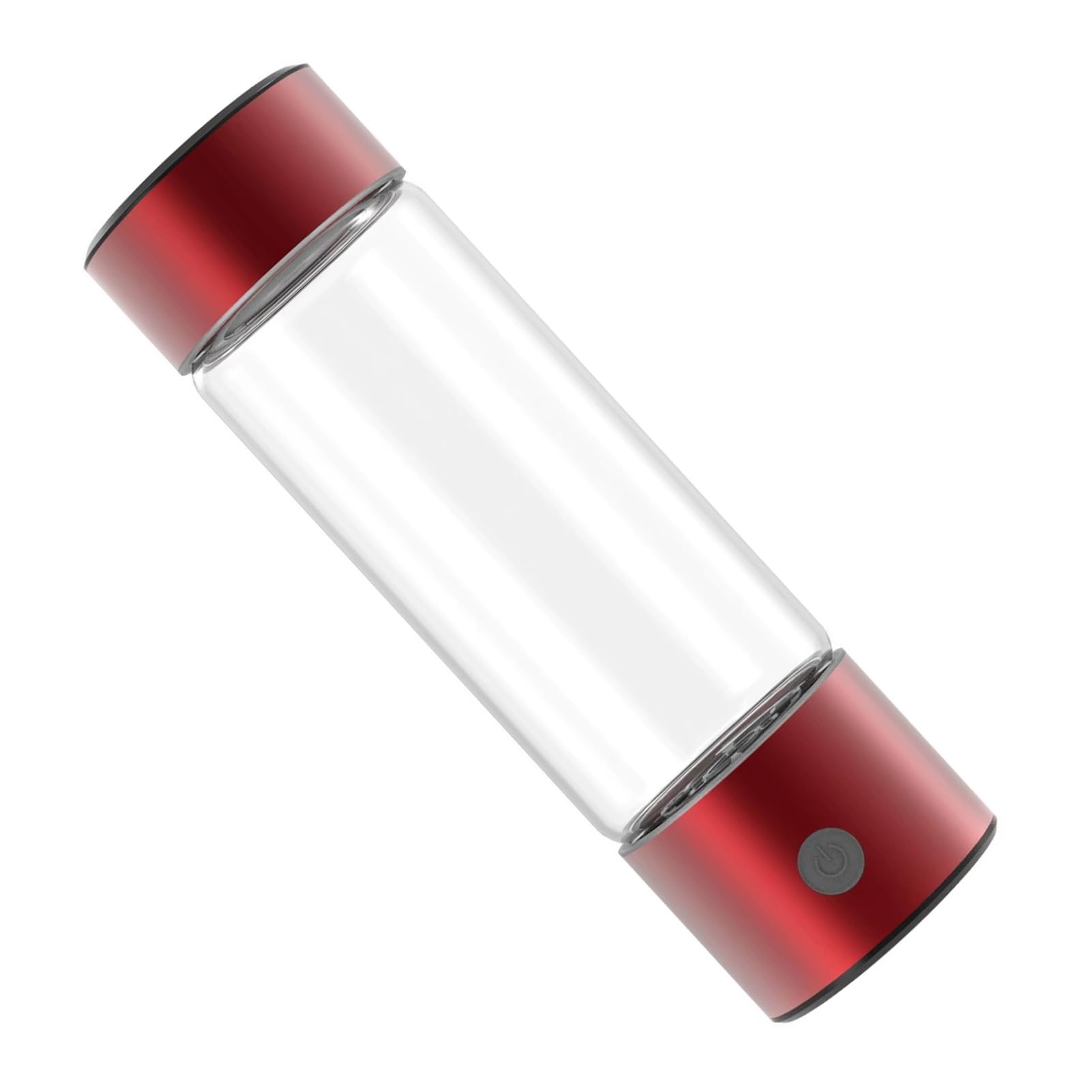 Alomejor Hydrierte Wasserflasche 460 Ml SPE PEM-Technologie für Energie und Flüssigkeitszufuhr Unterwegs (Rot)