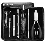 EBEWANLI Nail Clipper Set, 6Pcs Podiatrist Toenail Clippers for Thick Nails & Ingrown Toenail,...