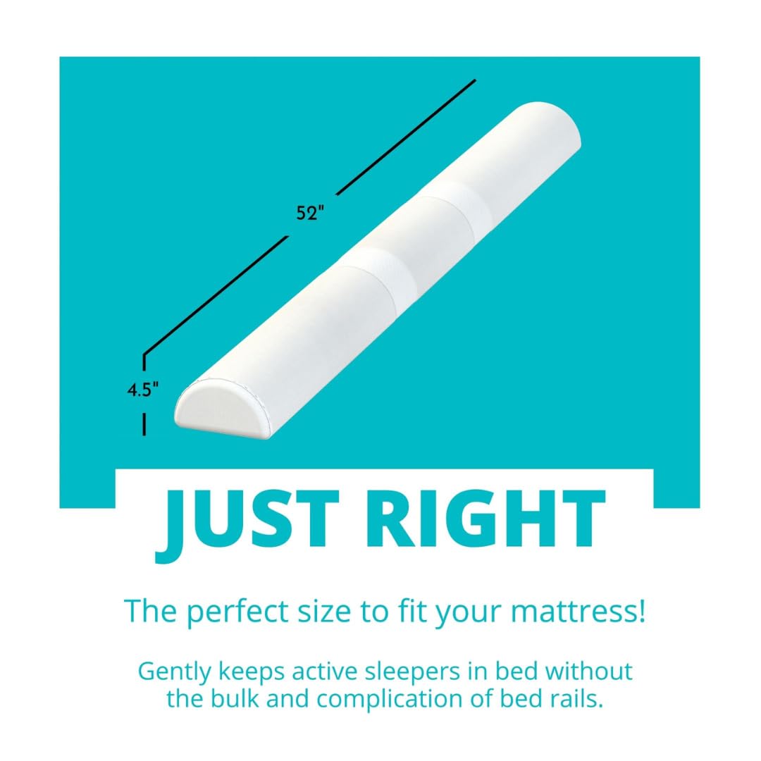 Little Sleepy Head Protector de Cama para niños pequeños | Riel de Cama para niños pequeños | Riel de Cama para niños pequeños con Cubierta Suave | Riel de Seguridad de Espuma con Funda Que se