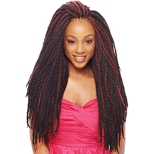 2X TANTALIZING TWIST (2 Dark Brown) - Janet Collection Noir Kanekalon Crochet Braiding Hair
