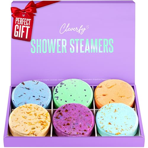 Cleverfy Shower Steamers Aromatherapy – Stocking Stuffers for Women, Teens and Wife –...