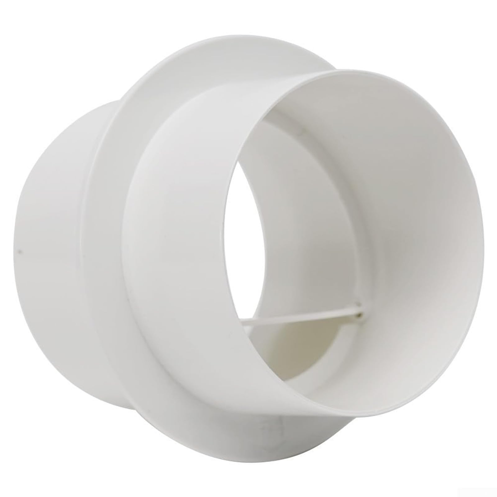 Ptrecniok White Valve For Cooker Hood Ductwork， Pvc Ventilation Duct Damper Non Return Flap Check Valve For Hvac(125Mm)
