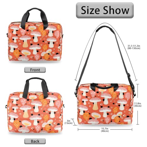 Bolsa para portátil con diseño de hongos de 15.6 pulgadas miniatura 6