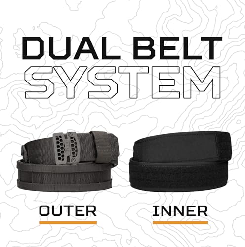 KORE 1.75" Molle Battle Belt Complete Kit | B1 Buckle & Reinforced Molle Battle Belt (Fits 24" to 48")3