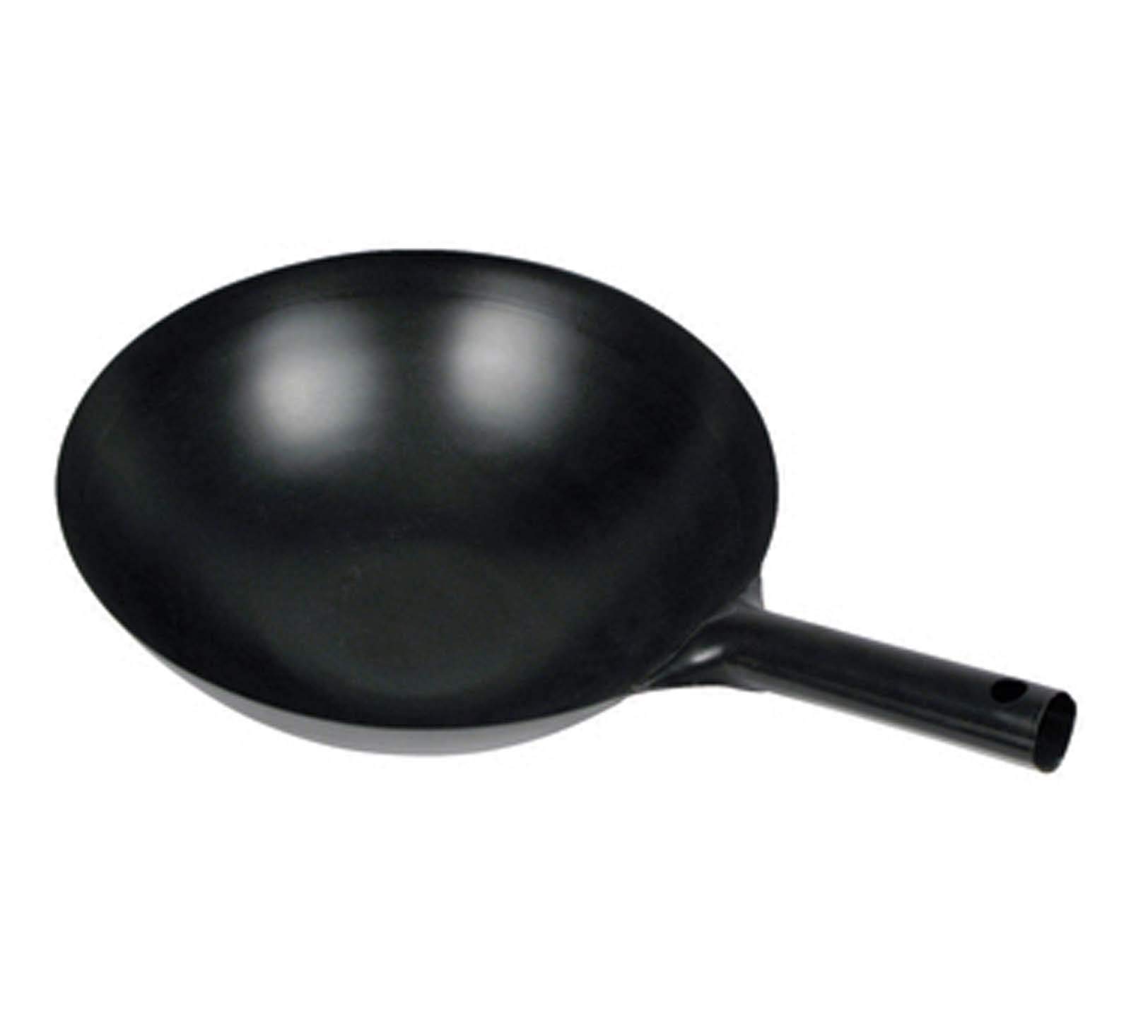 WincoWOK-34 Chinese Wok with Integral Handle, 14-Inch, Black
