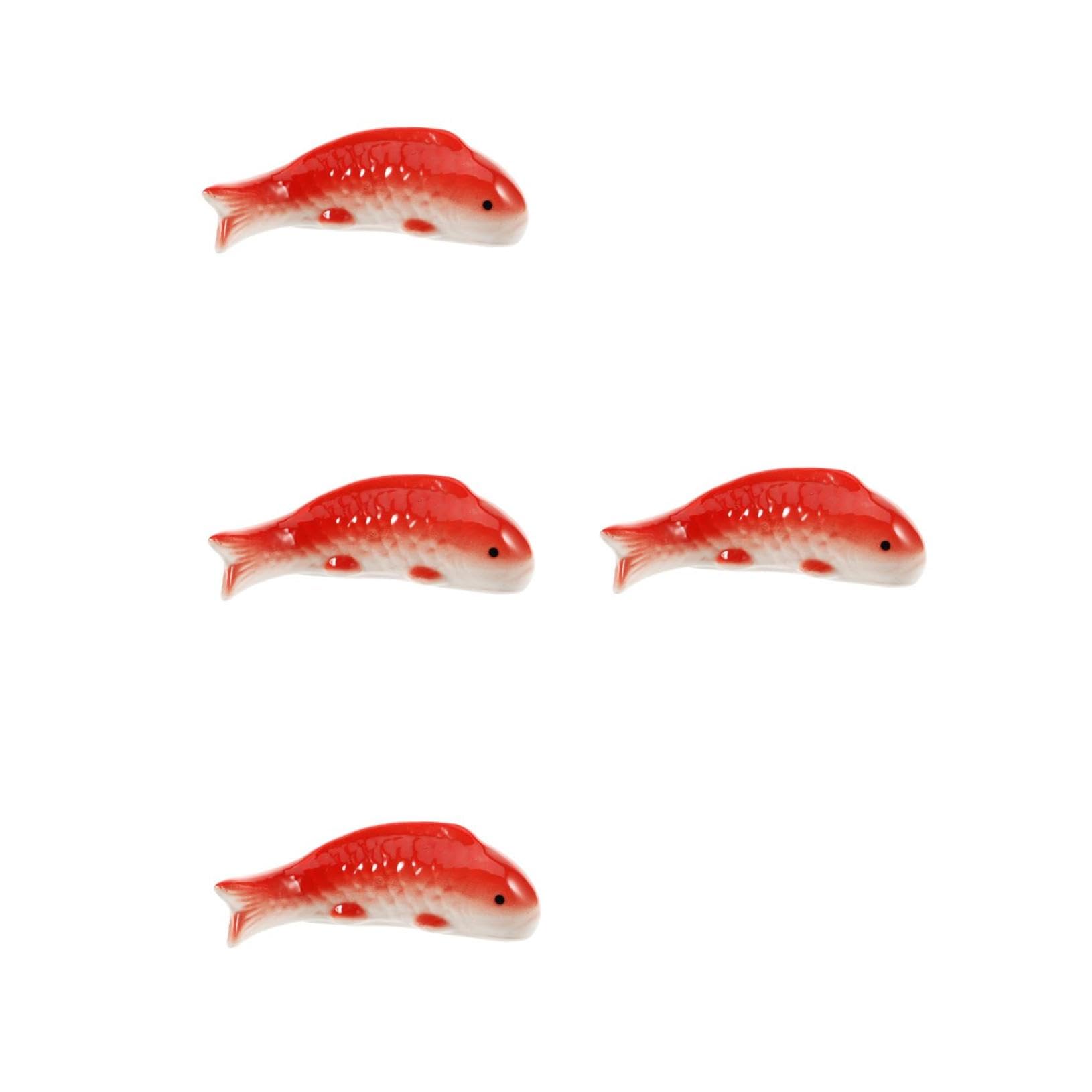 HANABASS 4stücke Schwimmende Keramikfische Deko Realistische Aquarium Dekoration Für Fischbecken Langlebiges Unterwasser-Handwerk Stilvolle Ornamente Für Aquarien Und Terrarien Keramik