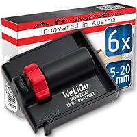 WELIQU Abstandhalter 5-20mm - 6 Stück - Der einstellbare Abstandskeil zur Verlegung von Laminat, Vinyl und Parkett - Nie mehr verrutschende, kippende Montagekeile/Holzkeile