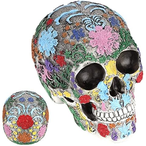 Cikonielf Estatua Calavera Resina Cover