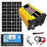 Photo Gallery levigationlu kit solare completo, fotovoltaico plug and play - kit pannello solare e controller con pannello solare da 18w e inverter da 400w, regolatore di carica solare da 30a yellow-110v Photo Gallery levigationlu kit solare completo, fotovoltaico plug and play - kit pannello solare e controller con pannello solare da 18w e inverter da 400w, regolatore di carica solare da 30a yellow-110v