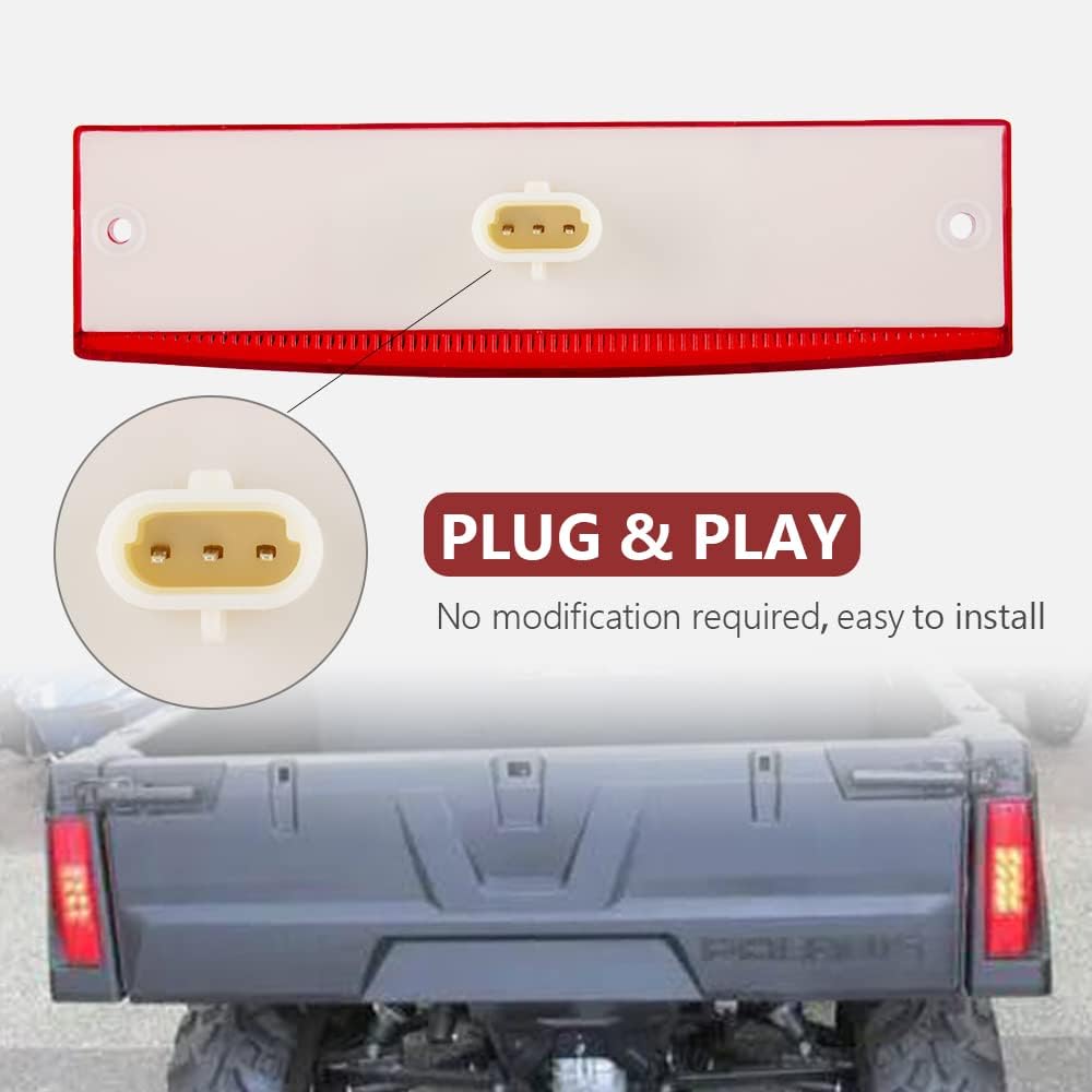 UTV Tail Light Compatible with Polaris Ranger 400 570 800 EFI MIDSIZE Red Replacement OEM 2411450 (2411450)