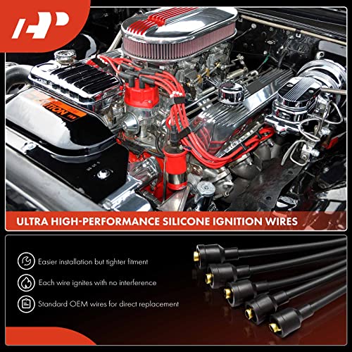 A-Premium Ignition Spark Plug Wires Set of 6 Compatible with Kia Sportage 2005-2010 & Hyundai Tucson 2005-2009, 2.7L by A-premium - Image 3