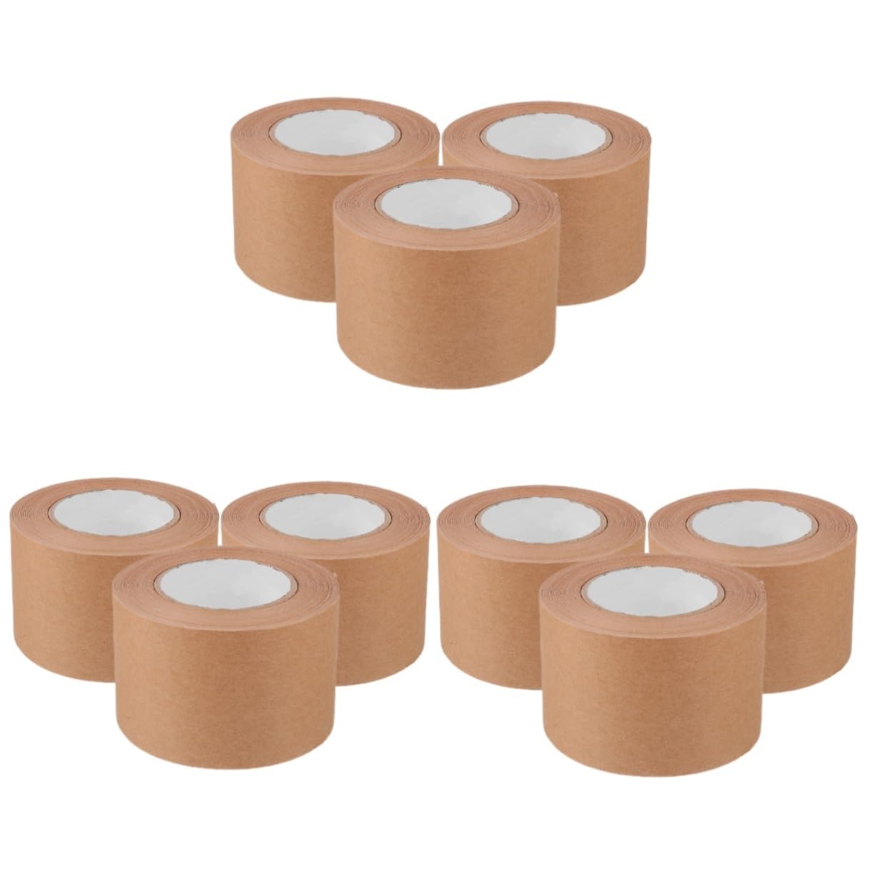 NUOBESTY 3 Set 3 Set Di Nastro Di Carta Kraft Nastro Da Imballaggio Kraft Resistente Di Marcatura Di Spedizione Di Tenuta Di Carta Marrone 3 * 3