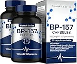 Sounece BPC 157 Peptide Capsules 1000mg, Support Muscle Growth, Tissue Repair, Strength, and Promote Digestive and Overall Health, Total 120 Capsules（ 2 Bottle）