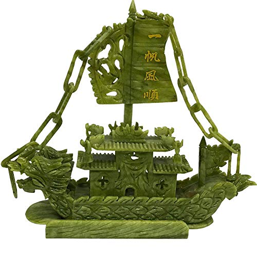Cadeau d'affaires statues figurines feng shui en jade vert