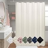 OVZME Beige Bathroom Shower Curtain 78 Inch Length, Boho Style Soft Touching...