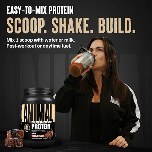 Image of Animal Whey Isolate Protein Powder, 25G High Protein | Brownie Batter 2LB