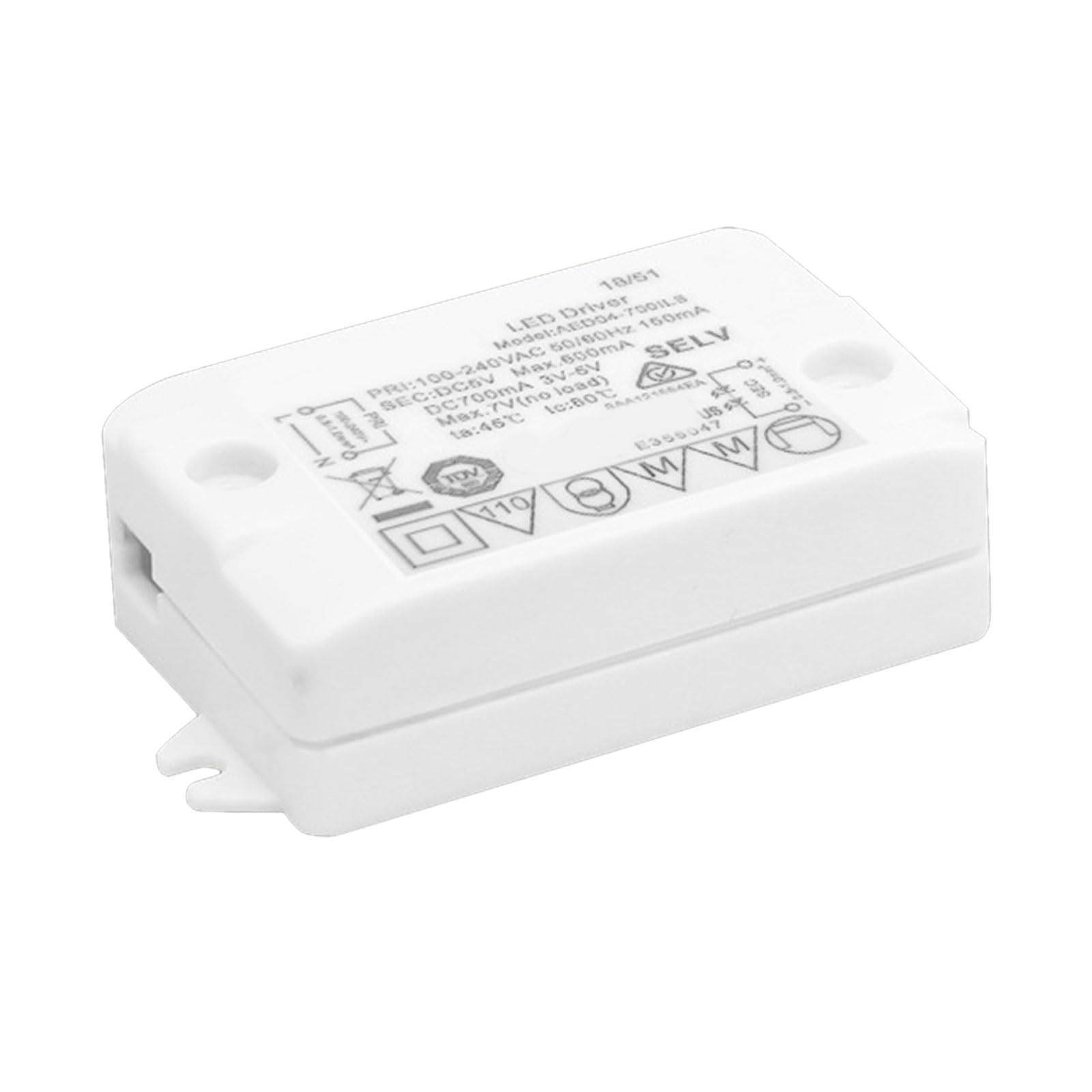 MINGLEA LED Power Supply Constant Voltages Power Adapter 350mA LED Driver Converter for Idle Short Circuits Overloading or Overheating