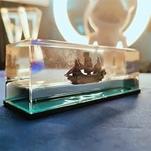 Mutois Car Dashboard Decoration Items/Moving Titanic Liquid Wave Cruise Ship/Unsinkable Ship Car Dashboard/Living Room/Office/Floating Ship Car Dashboard - Black Ship