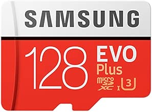 Samsung MB-MC128GA AMZ 128 GB 100 MB s Class 10 U3 Memory Evo Plus MicroSD card with Adapter - Amazon Exclusive Packaging - White red Samsung MB-MC128GA AMZ 128 GB 100 MB s Class 10 U3 Memory Evo Plus MicroSD card with Adapter - Amazon Exclusive Packaging - White red