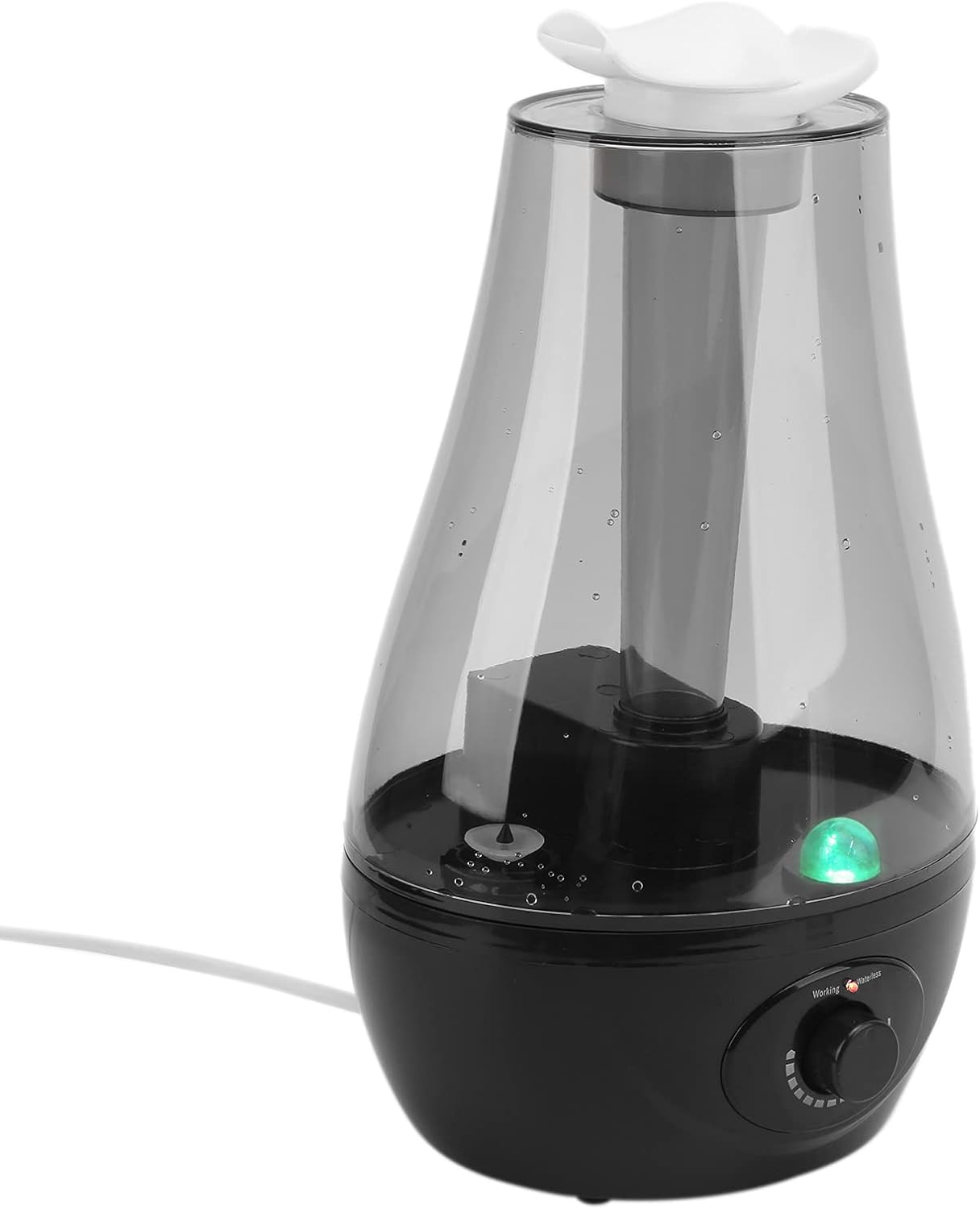 110-220v Air Humidifier Diffuser Mini Double Spray Ultrasonic Atomizer with Night Light for Home Yoga Office Bedroom Pet House(US Plug)