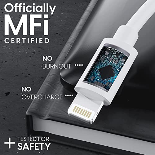 Image of USB C to Lightning Cable (MFi-Certified) 1M Fast Charger Cable USB-C Power Delivery Charging Cord for iPhone 14 /13 /12 /12 Pro Max /12 Mini /11 /11Pro /Xs /Max /Xr /X /8 /8Plus /iPad (CtoLightning-White)