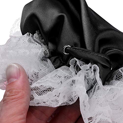 CHICTRY Men's Chastity Cover Compact Bag Lace Trim Drawstring C String Briefs Underwear3