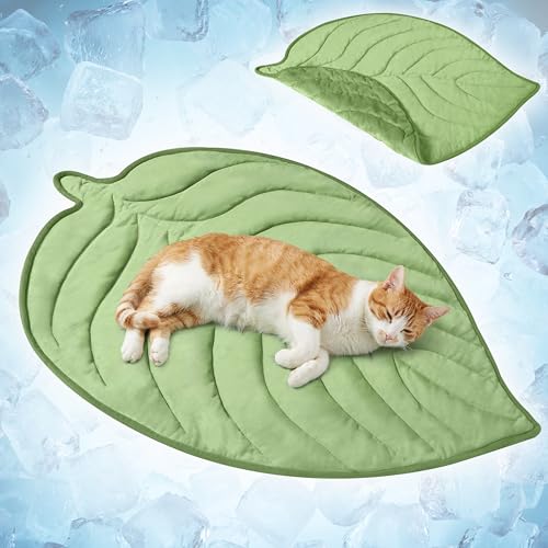 PetAmi Leaf Shape Reversible Cooling Mat