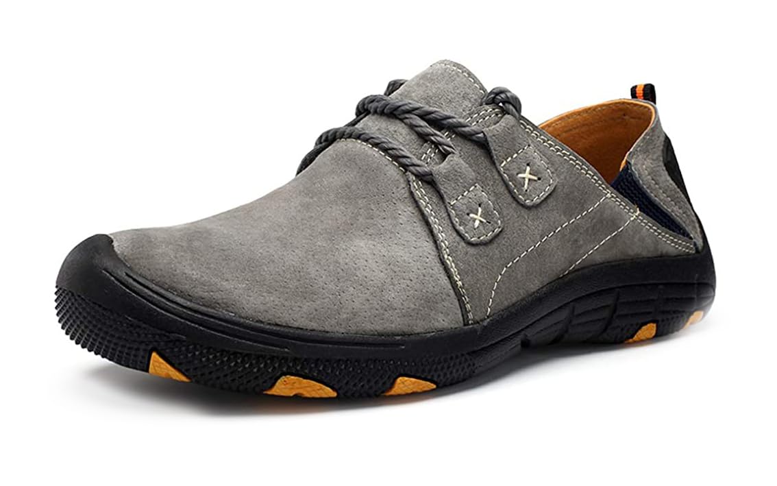 Mocassins et Chaussures de Sport Hommes en Cuir Oxford Driving Flats Extérieur Marcher Chaussures de Randonnée à la Mode