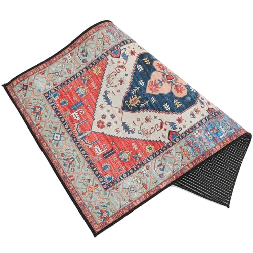 LALADEFIEE Alfombra Boho Lavable 50X80 CM