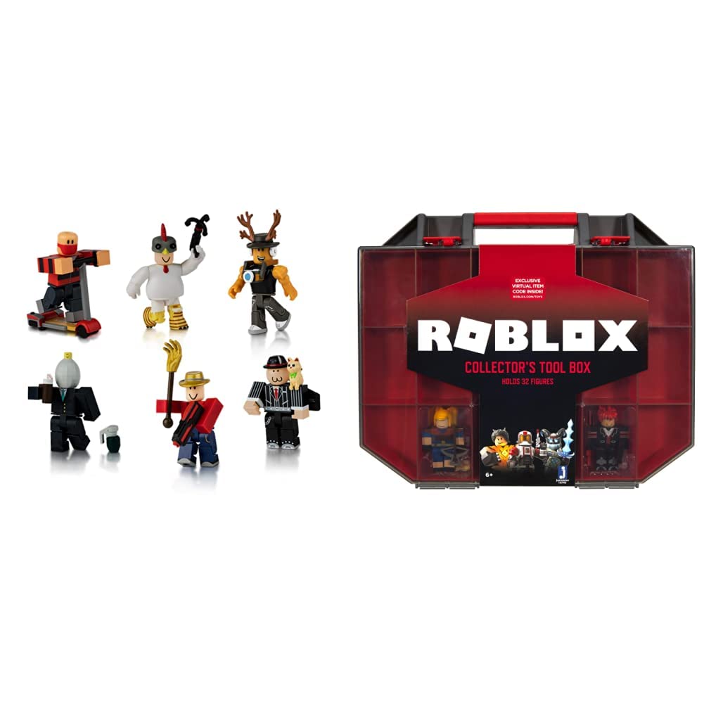 Roblox Action Collection - Masters of Roblox Six Figure Pack [Includes Exclusive Virtual Item] & Act